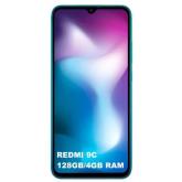 Xiaomi RedMI 9C  4G  4GB RAM, 128GB, Dual SIM - Aurora Green