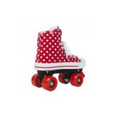 ROLE ROOKIE CANVAS HIGH POLKA DOTS 40.5 ROSU ALB