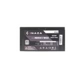 Sursa Inaza Rocky 500W, 80 PLUS, eficienta aproximativ 80%, single rail(41A), ventilator silentios de 140mm cu control termic automat, 2x 6+2pin PCIE, 4x SATA, 2x Molex, 1x 4+4pin EPS12V(600mm), 1x 24pin(500mm) ,OVP/SCP/OPP/UVP, Active PFC