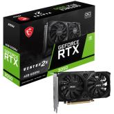 MSI Video Card Nvidia GeForce RTX 3050 VENTUS 2X E 6G OC, 6GB GDDR6, 96bit, Boost: 1492 MHz, 2304 CUDA Cores, PCIe 4.0, 1x DP 1.4a, 2xHDMI 2.1a, RAY TRACING, Dual Fan, 300W, 3Y