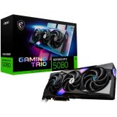 MSI Video Card Nvidia Gaming GeForce RTX 5080 16GB GDDR7 PCI Express 5.0 Video Card RTX 5080 16G GAMING TRIO OC