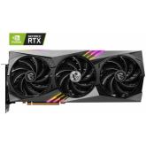 Placa video MSI GeForce RTX™ 4090 GAMING X TRIO 24G 912-V510-013 / 4711377019217  SPECIFICATIONS Graphics Processing Unit NVIDIA® GeForce RTX™ 4090 Interface PCI Express® Gen 4 Core Clocks Extreme Performance: 2610 MHz (MSI Center) Boost: 2595 MHz (GAMING