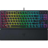 Tastatura gaming mecanica Razer Ornata V3 Tenkeyless, razer Mecha- Membrane Switches, iluminare Chroma RGB, US layout, material taste ABS cu gravare laser si acoperire UV, negru