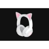 Casti Razer Kraken Kitty V2 Bluetooth 5.2Quartz Edition, interfata USB- A, sensibilitate 92.5 dB SPL / mW @ 1kHz si sensibilitate microfon 42 dBV /Pa, alb