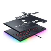 Controller Razer Kitsune All Buton Optical Arcade pentru PS5 si PC, iluminare RGB Chroma, conexiune USB-C, negru