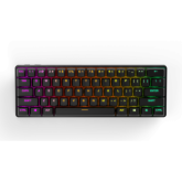 SteelSeries I Apex Pro Mini WL US I Gaming Keyboard I Mechanical / Wireless / OmniPoint 2.0 adjustable switches / 11x quicker response and 10x swifter actuation / Per-key sensitivity customisation (0.2mm to 3.8mm) / 60% form factor / RGB / US Layout I Bla