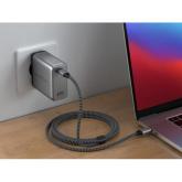 Satechi 100W USB-C PD Wall Charger Gallium Nitride (GaN) charging - Space Grey