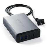 Satechi 108W Type-C MultiPort Travel Charger (1x USB-C PD,2x USB3.0,1xQualcomm 3.0) - Space Grey