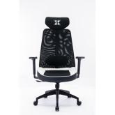 Scaun gaming Serioux Kyrian, adjustabil, piston pe gaz clasa 4, manere 3d, tetiere reglabile, baza stea cu 5 picioare, suporta pana la 150 kg, alb