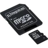 Card de Memorie MicroSD Kingston, 8GB, Adaptor SD, Class 4
