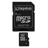 Card de Memorie MicroSD Kingston, 8GB, Adaptor SD, Class 4