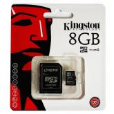Card de Memorie MicroSD Kingston, 8GB, Adaptor SD, Class 4