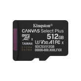 MicroSDXC Kingston, 512GB, Select Plus, Clasa 10 UHS-I Performance=