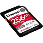 Kingston 256GB Canvas React Plus SDXC UHS-II 300R/260W U3 V90 for Full HD/4K/8K, EAN: 740617301977