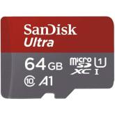 Micro Secure Digital Card SanDisk Extreme, 64GB, Clasa 10, R/W speed: up to 100MB/s/, 90MB/s, include adaptor SD (pentru telefon)