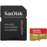Micro Secure Digital Card SanDisk Extreme, 512GB, Clasa 10, R/W speed: up to 100MB/s/, 90MB/s, include adaptor SD (pentru telefon)