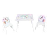 Set 2 scaune +birou Unicorns, U-Grow