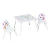 Set 2 scaune +birou Unicorns, U-Grow