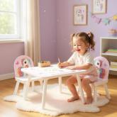 Set 2 scaune +birou Unicorns, U-Grow