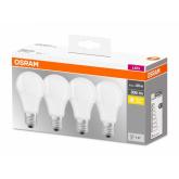 4 Becuri LED Osram Base Classic A, E27, 8.5W (60W), 806 lm, lumina calda (2700K)
