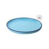 SET 6 FARFURII DESERT, CERAMICA 20 CM, ELECTRA, ART OF DINING BY HEINNER