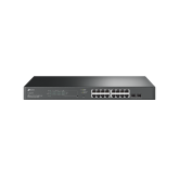 SWITCH TP-LINK 18 porturi JetStream Gigabit Smart Switch with 16-Port PoE+, carcasa metal 