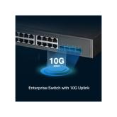 Switch cu management L2+ TP-Link, JetStream 24-Port 2.5GBASE-T and 4-Port 10GE SFP+ with 16-Port PoE+ & 8-Port PoE++ 