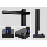 Scanner CZUR Shine 500 Pro, rezolutie 2592 x 1944 pixeli, 5MP, 210dpi, senzor HD CMOS, dimensiune maxima document A4, focalizare fixa, output JPG, PDF, Word, Excel, Tiff, functie OCR: 180+ limbi, USB 2.0, cu pedala de actionare, negru