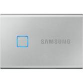 SSD Extern Samsung T7 Touch portabil, 2TB, Silver, USB 3.1