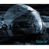 MousePAD SPACER gaming, cauciuc si material textil, 250 x 210 x 3 mm, imagini, negru