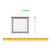 Ecran de proiectie manual, cu prindere in tavan/perete Sopar Platinum 16:9 300x208cm