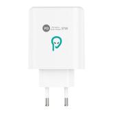 ALIMENTATOR retea SPACER Quick Charge 37W, 1 x USB Type-C 20W + 1 x USB QC 3.0 18W, 2 x USB 2.4A + 1 x USB Type-C 2.4A 