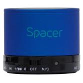 BOXA SPACER portabila bluetooth TOPPER, RMS:  3W, control volum, acumulator 520mAh, timp de functionare pana la 5 ore, distanta de functionare pana la 10m, incarcare USB, BLUE, 