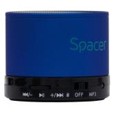 BOXA SPACER portabila bluetooth TOPPER, RMS:  3W, control volum, acumulator 520mAh, timp de functionare pana la 5 ore, distanta de functionare pana la 10m, incarcare USB, BLUE, 