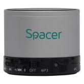 BOXA SPACER portabila bluetooth TOPPER, RMS:  3W, control volum, acumulator 520mAh, timp de functionare pana la 5 ore, distanta de functionare pana la 10m, incarcare USB, SILVER, 