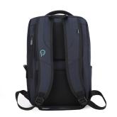 Rucsac Spacer pentru notebook de max. 15.6″, 1 compartiment, buzunar frontal x 2, buzunar lateral x 2, waterproof, poliester, albastru