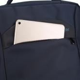 Rucsac Spacer pentru notebook de max. 15.6″, 1 compartiment, buzunar frontal x 2, buzunar lateral x 2, waterproof, poliester, albastru