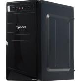 Carcasa Spacer Moon, ATX, Mid Tower NEGRU