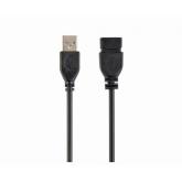 CABLU USB2.0 la USB2.0 SPACER prelungitor, 3m, (AM/AF), black 