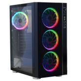 Carcasa Spacer Rainbow, ATX, Mid Tower NEGRU