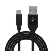 CABLU alimentare si date SPACER, pt. smartphone, USB 3.0 (T) la Type-C (T), Braided,2.1A,Retail pack, 1m, black, 