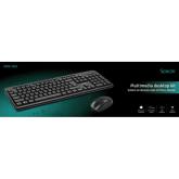 KIT Tastatura si Mouse Spacer SPDS-1691 cu fir, USB, tastatura multimedia „SPKB-169