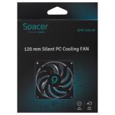 Ventilator Spacer 120x120x25mm, 45CFM, 1600 RPM, putere 1.8W, tip rulment hidraulic, conector 3-pin, fara led, negru