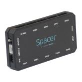 FAN HUB SPACER pt. maxim 10 ventilatoare ARGB + 2 benzi LED, telecomanda pt. setat iluminarea RGB, sincronizare cu MB, alimentare 6-pin 