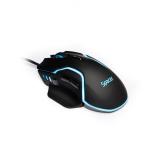 MOUSE Spacer Gaming SPGM-ALIEN-RACE, cu fir, USB, optic, 12.000 dpi, butoane/scroll 8/1, iluminare RGB, negru