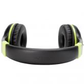 Casti cu micr. Spacer Pearl Green, cu fir, multimedia,  2x Jack 3.5mm, microfon pe fir, driver 40mm, 20Hz - 20000Hz, pliabile, 1.8m, negru si verde