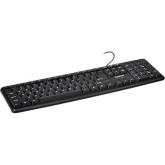 Tastatura Spacer SPKB-S62 cu fir, USB, 104 taste, anti-spill, negru