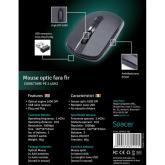 MOUSE Spacer, PC sau NB, fara fir, USB 2.4 GHz, optic, 1000 dpi, butoane/scroll 3/1, negru, SPMO-161