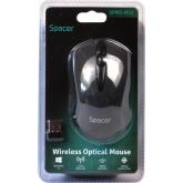 Mouse spacer SPMO-W12, wireless, 1000DPI, 3 butoane, functie auto sleep, negru