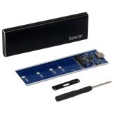 Rack extern Spacer SSD M.2 USB-C negru